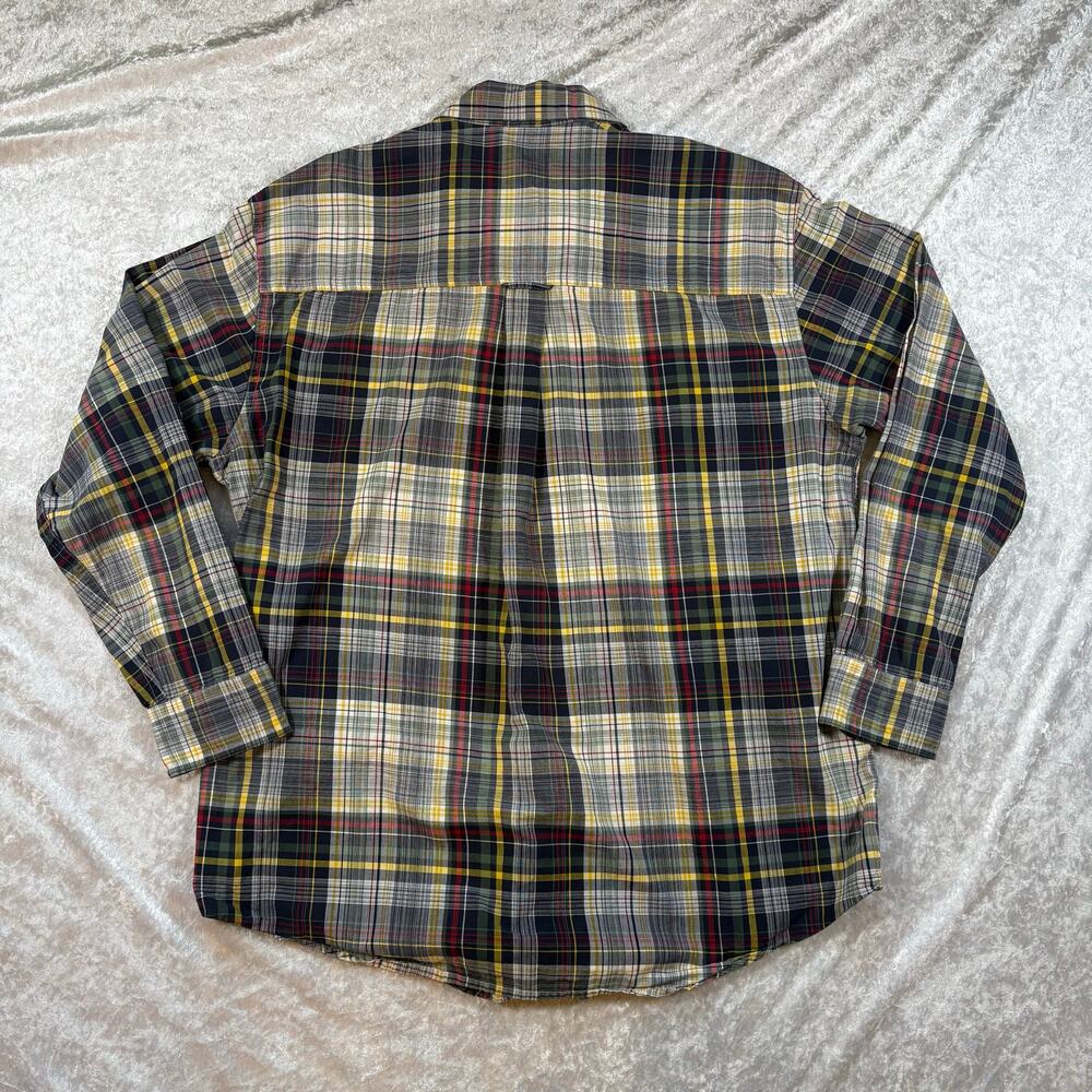 Chaps Ralph Lauren Multi Color Button Up Flannel Large - Picture 7 of 7